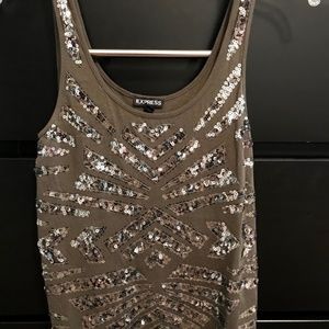 Olive Green Dressy Tank